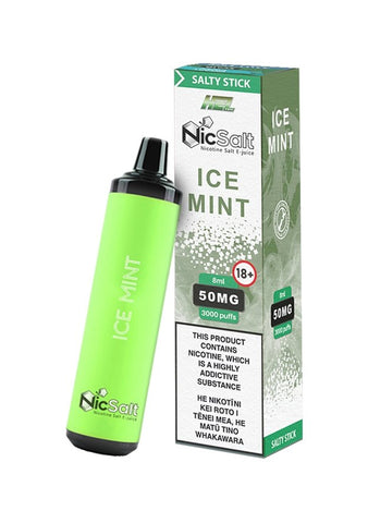 Salty Stick Ice Mint Disposable Vape | Hollywood Vape NZ
